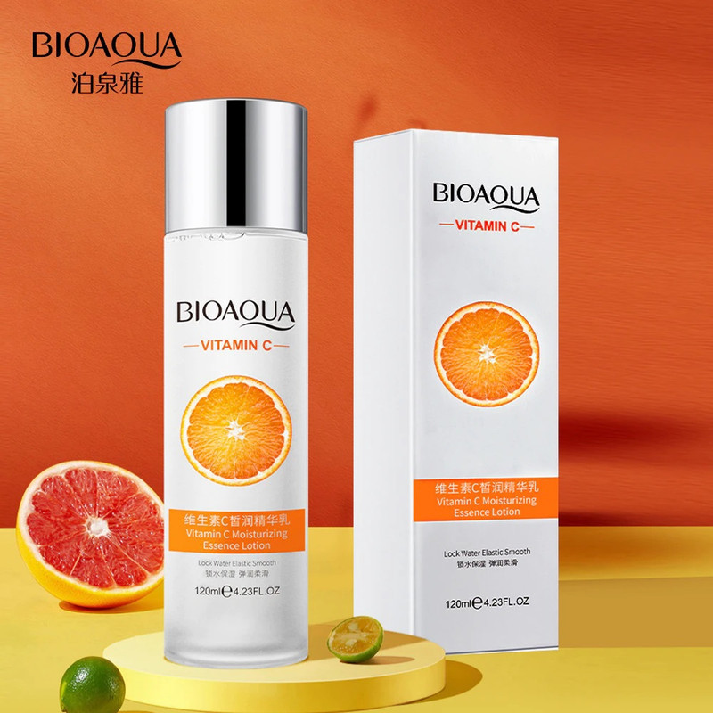 لوسیون بدن بایو آکوا مدل Vitamin C حجم 120 میلی لیتر