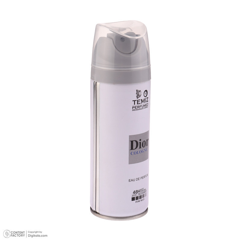 اسپری  مردانه تمیز مدل Dior cologne حجم 200 میلی‌لیتر