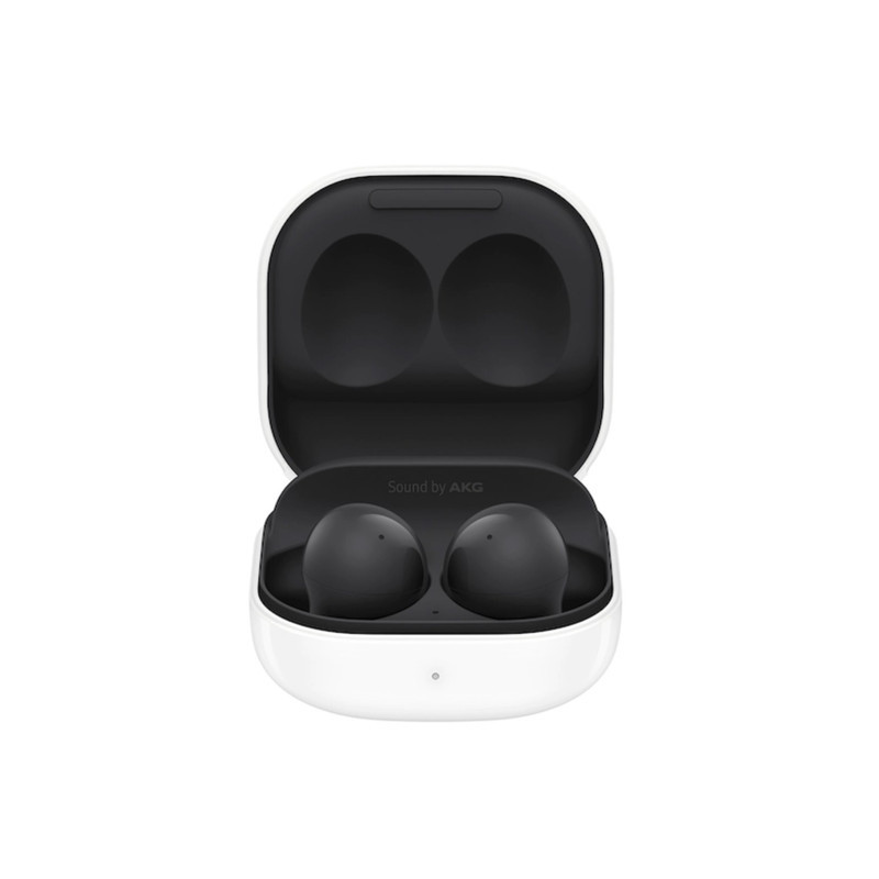 هدفون بلوتوثی سامسونگ مدل Galaxy Buds 2 با نویز کنسلینگ فعال (ANC)، درگاه شارژ USB Type-C، دارای میکروفون داخلی و دو میکروفون خارجی، مقاوم در برابر رطوبت و عرق