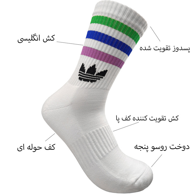 جوراب ورزشی ساق بلند مردانه مدل بسکتبال