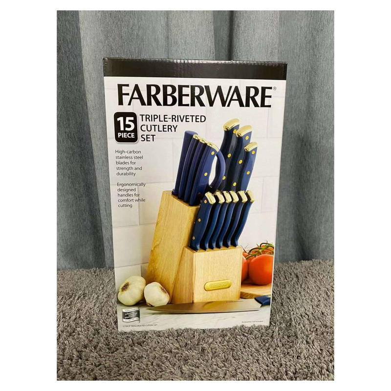 سرویس چاقو آشپزخانه 15 پارچه مدل Farberware