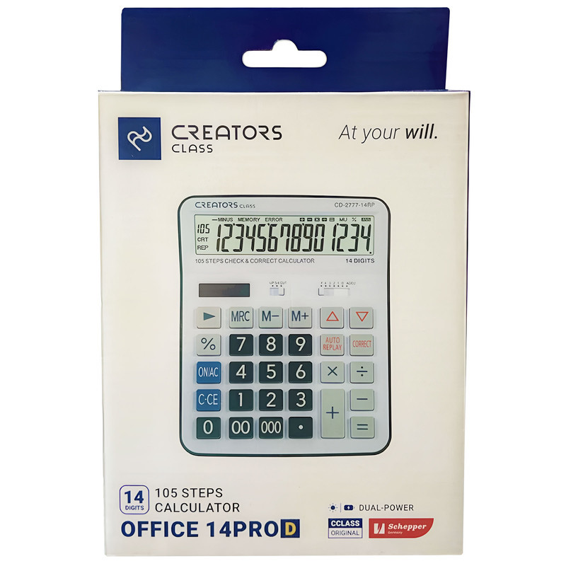 ماشین حساب رومیزی کریتورز کلاس مدل CD-2777-14RP