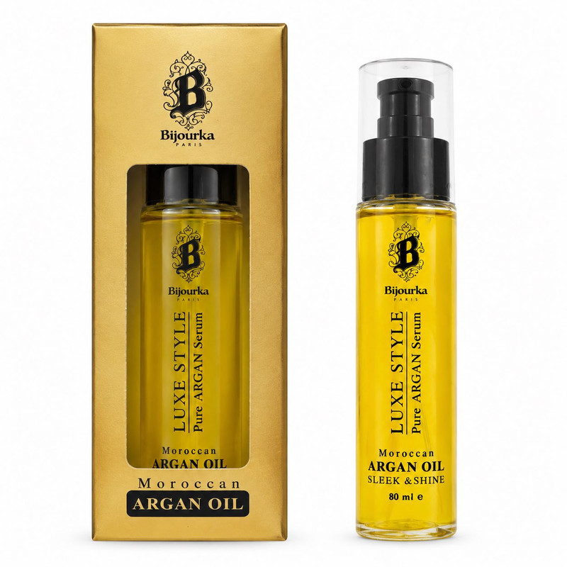 روغن آرگان بیجورکا مدل Luxe Style مناسب برای موهای خشک و آسیب دیده حجم 80 میلی‌لیتر