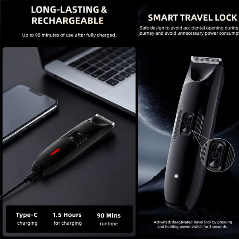 ماشین اصلاح موی سر و بدن شارژی ان شن مدل Spark 3