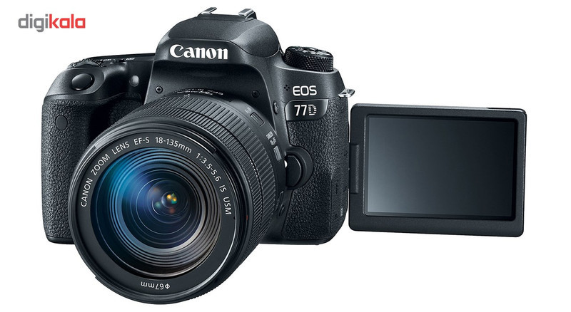 دوربین دیجیتال کانن مدل EOS 77D به همراه لنز 18-135 میلی متر IS USM