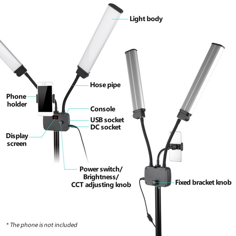 نور ثابت ال ای دی مدل HD 45x