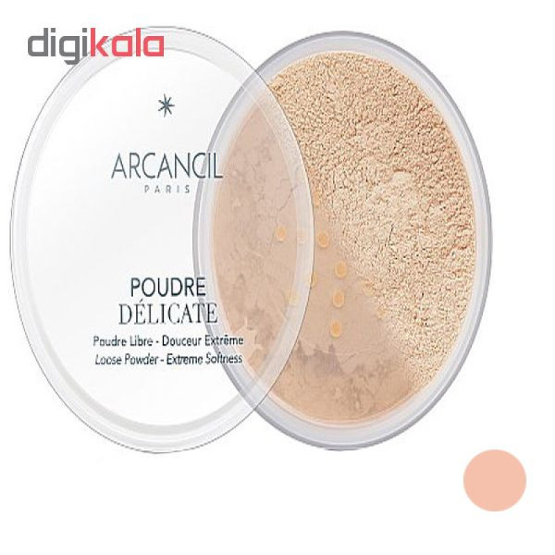 پودر تثبیت کننده آرایش آرکانسیل مدل poudre delicate شماره 002