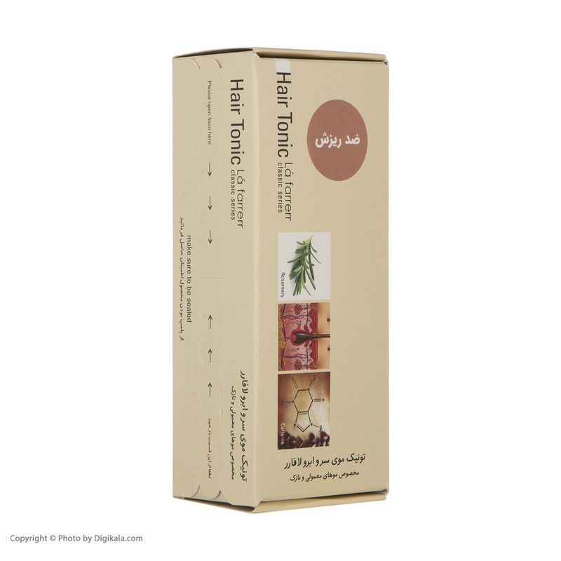 تونیک ضد ریزش مو و ابرو لافارر مدل Normal Hair مناسب موهای نازک و معمولی حجم 60 میلی لیتر