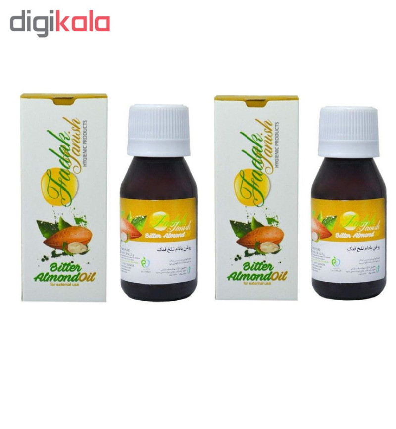 روغن مو و بدن فدک مدل almond حجم 50 میلی لیتر مجموعه 2 عددی