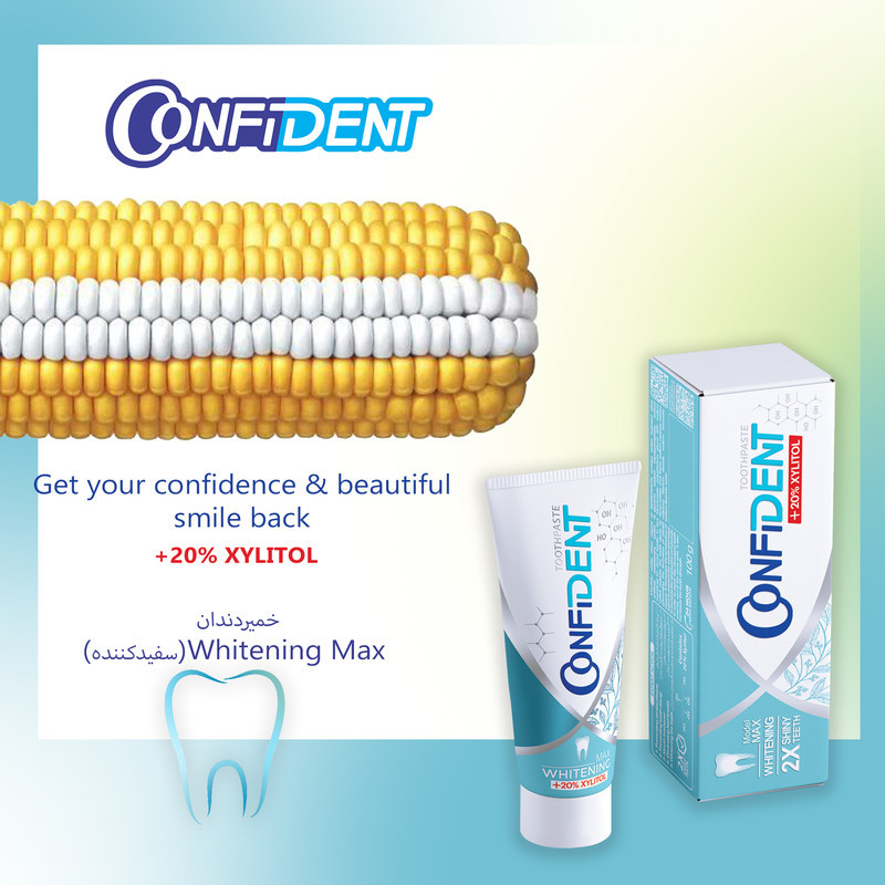 خمیر دندان کانفیدنت مدل Whitening-Max حجم 100 گرم مجموعه 2 عددی