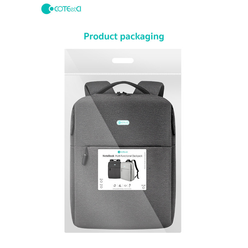 کوله پشتی لپ تاپ کوتتسی مدل NoteBook Multi-Functional Backpack Hemp 14011-HG مناسب برای لپ تاپ 16 اینچی