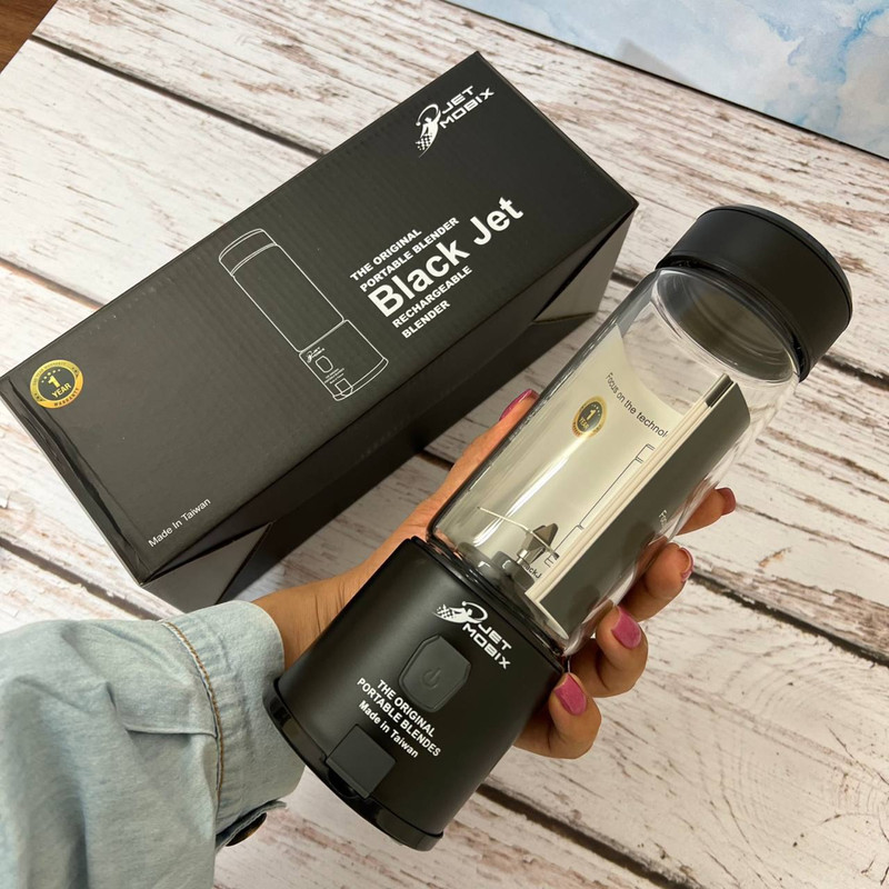 شیکر شارژی جت موبیکس مدل Black Jet گنجایش 0.45 لیتر