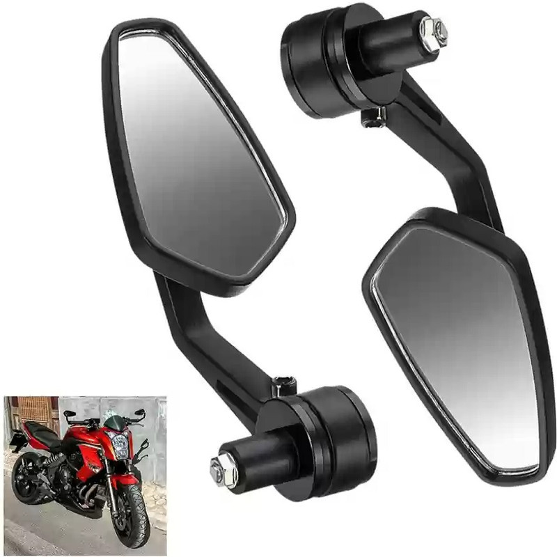آینه سر فرمان موتور سیکلت مدل وزنه دار BLK مجموعه 2 عددی