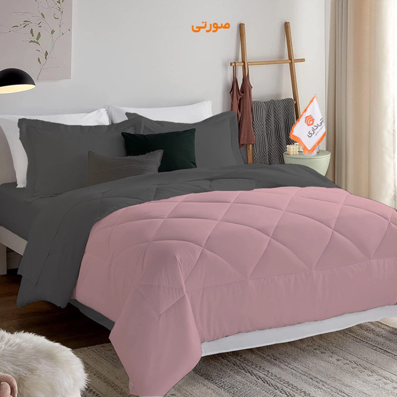 لحاف چیداری مدل دورو یک نفره سایز 190x220 سانتی متر