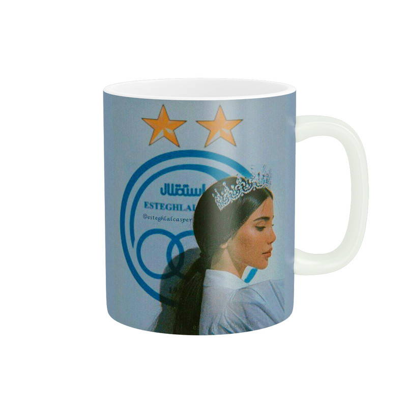 ماگ پاد آفرین طرح استقلال مدل تاج  دخترونه کد 1388