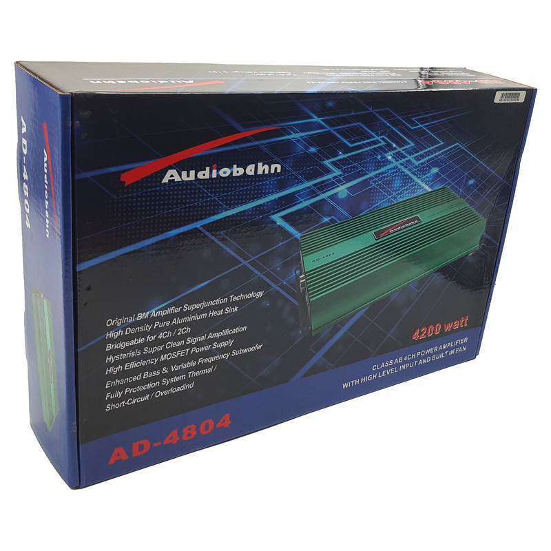 آمپلی فایر خودرو 4 کانال آدیو بان مدل AD-4804