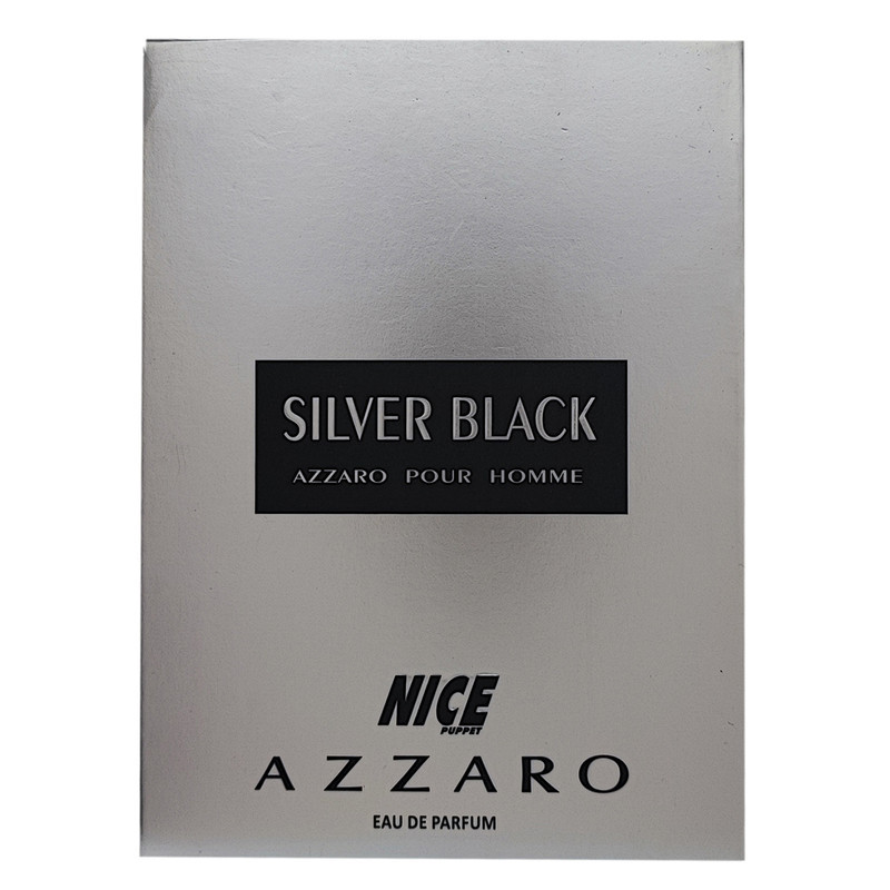 ادوپرفیوم مردانه نایس پاپت مدل azzaro silver black حجم 85 میلی لیتر