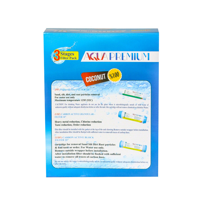 فیلتر دستگاه تصفیه آب آکواپرمیوم مدل AP-3S مجموعه 3 عددی