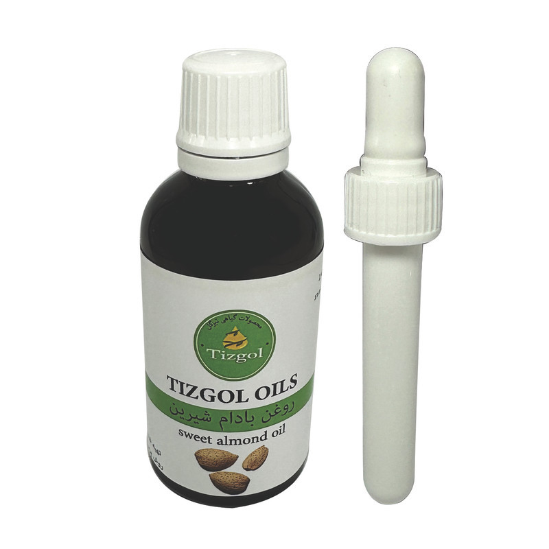 روغن بادام شیرین تیزگل مدل 008 حجم 100 میلی لیتر بسته 2 عددی