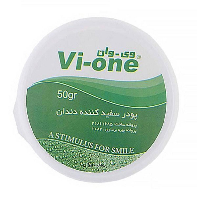 پودر سفید کننده دندان وی وان مدل Mint وزن 50 گرم مجموعه 4 عددی