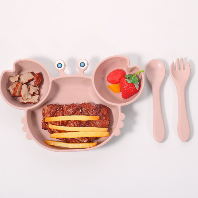 سرویس غذا خوری 8 پارچه کودک هاگی باگی مدل سیلیکونی