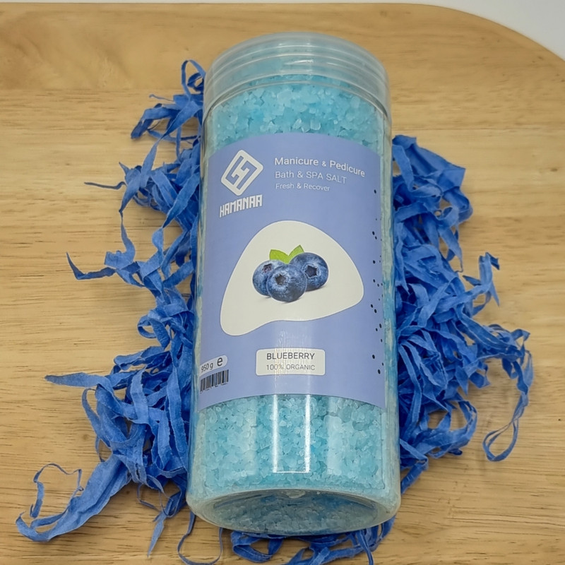 نمک حمام هامانا مدل Blueberry وزن 950 گرم