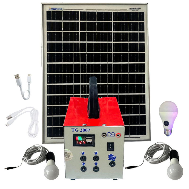سیستم روشنایی و پاوربانک خورشیدی مدل TG2007-20W
