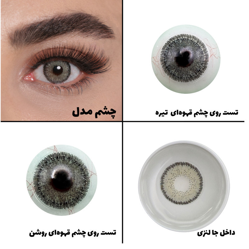 لنز چشم رویال ویژن مدل LUMIRERE GRAY کد 05 رنگ طوسی سبز دوردار