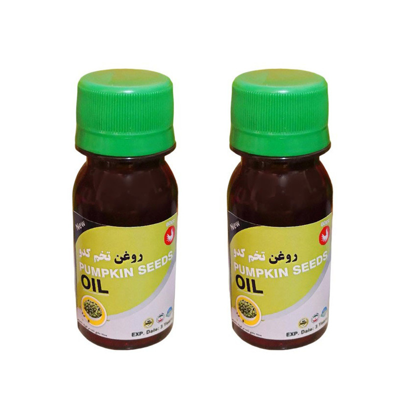روغن تخم کدو پامکا مدل پرس سرد حجم 60 میلی لیتر مجموعه 2 عددی
