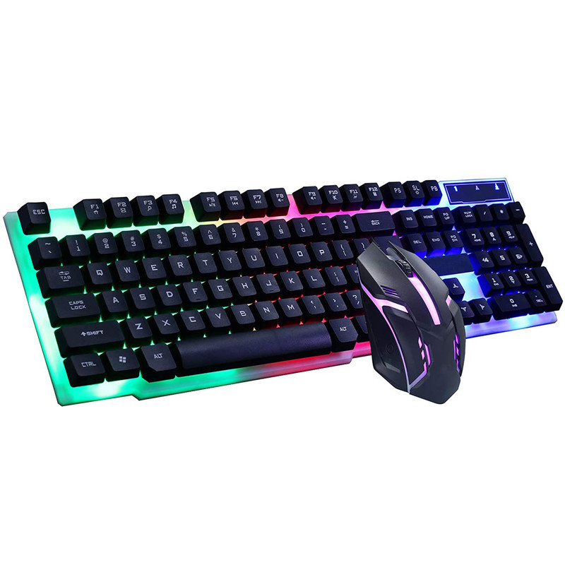 کیبورد و ماوس گیمینگ لایماید مدل GTX-300، سوئیچ ممبران، Full-size، نورپردازی LED RGB