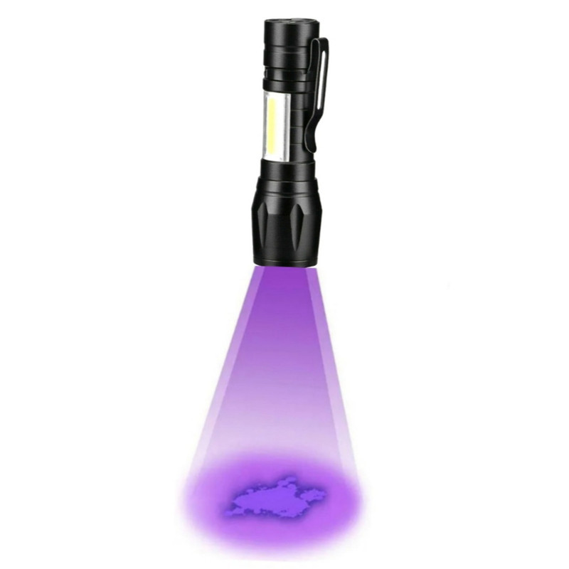 چراغ قوه دستی مدل UV filtering با نور بنفش