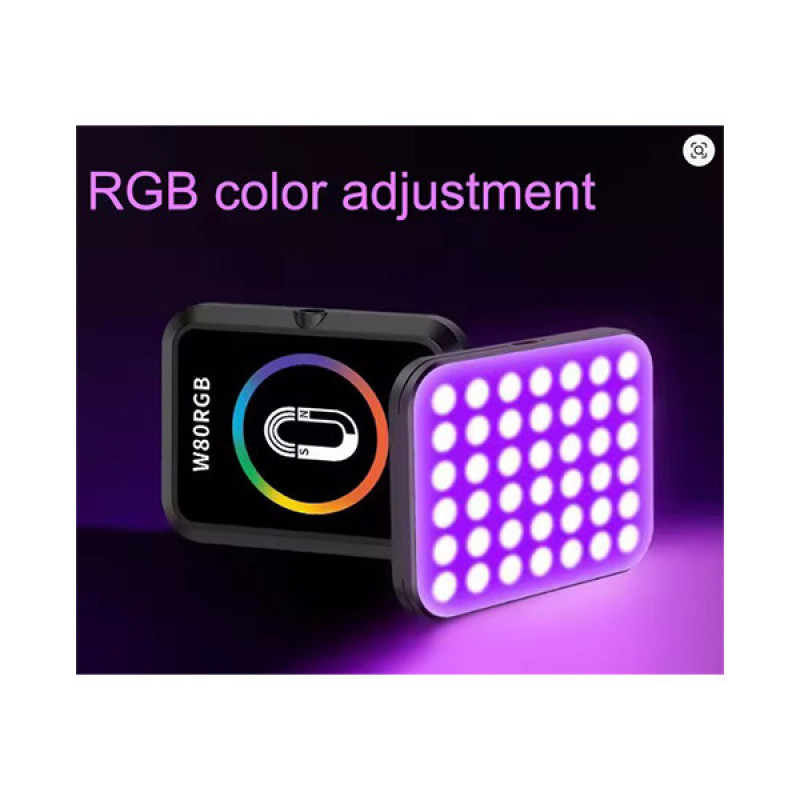 نور ثابت ال ای دی مدل W80 RGB