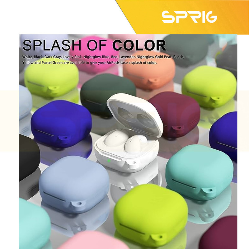 کاور اسپریگ مدل Silicon-SP مناسب برای کیس هدفون بی سیم سامسونگ Galaxy Buds FE
