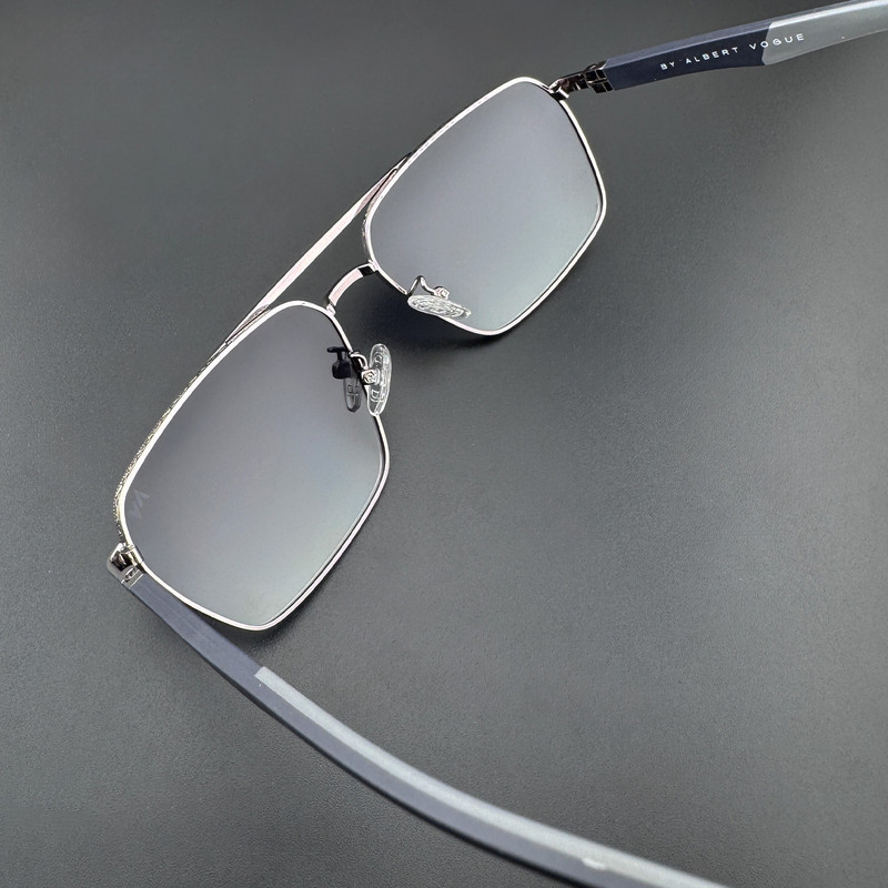 عینک آفتابی خلبانی مردانه آلبرت وگ مدل 6307C98P87 Polarized Albert Vogue