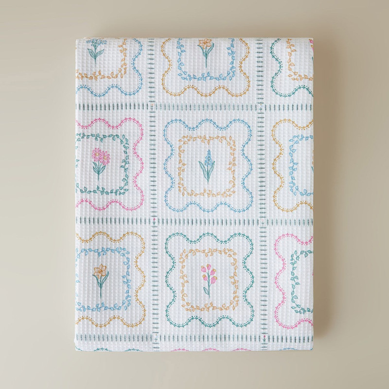 روتختی دو نفره انگلیش هوم مدل Gentle Florals سایز 220x200 سانتی‌متر