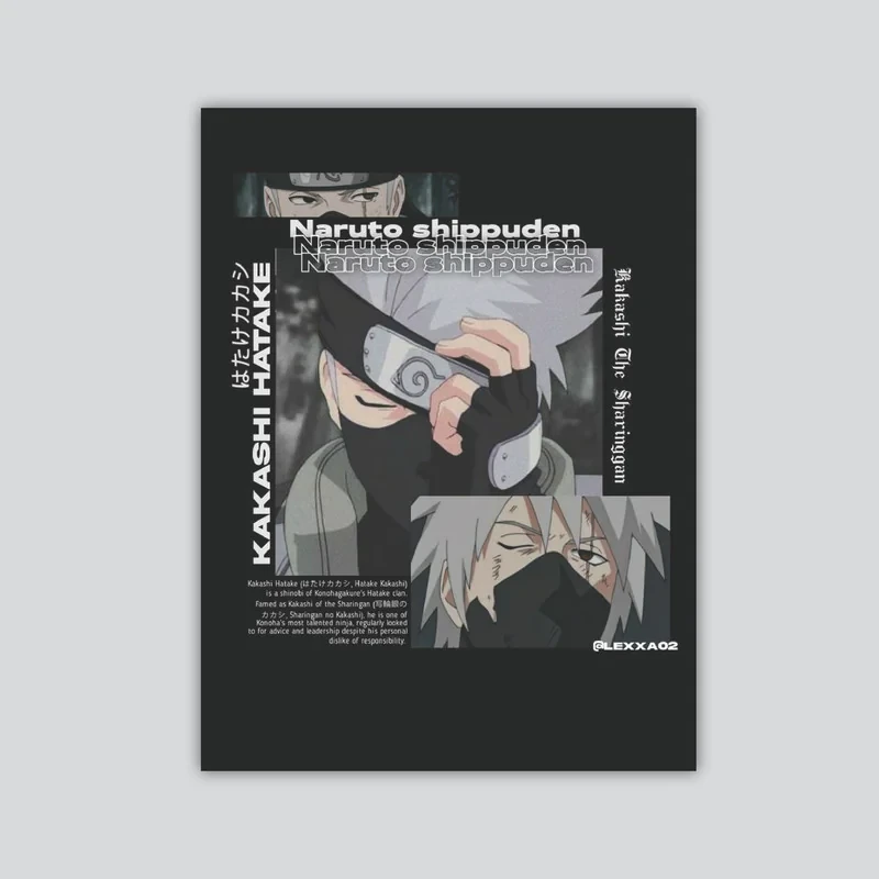 تابلو شاسی طرح انیمه ناروتو مدل KAKASHI 1
