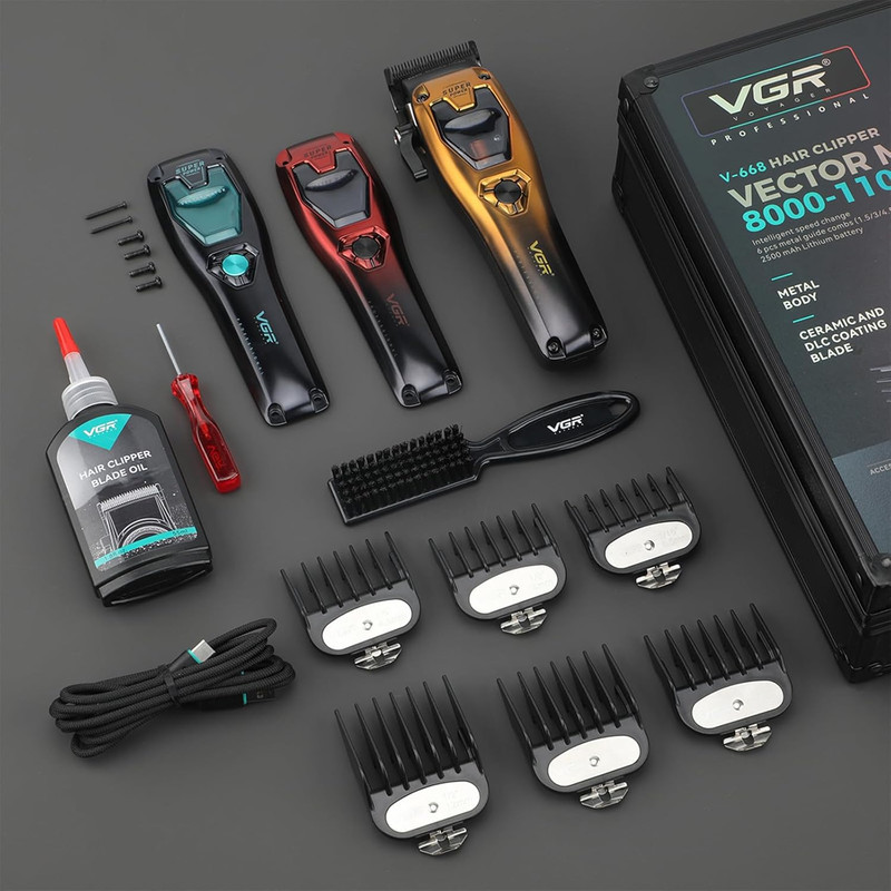 ماشین اصلاح موی سر  شارژی وی جی ار مدل V-668