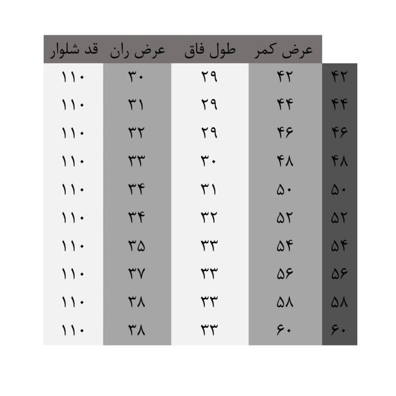 شلوار پارچه‌ای راسته مردانه مدل کلاسیک 3026