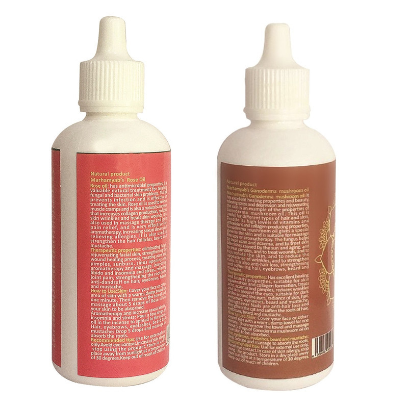 روغن تقویت کننده مو، مژه و ابرو مرهم یاب مدل گانودرما و حلزون حجم 80 میلی لیتر مجموعه 2 عددی