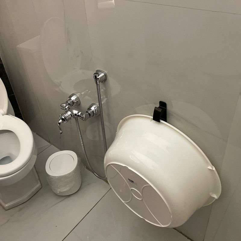 آویز تشت حمام مدل W بسته 2 عددی