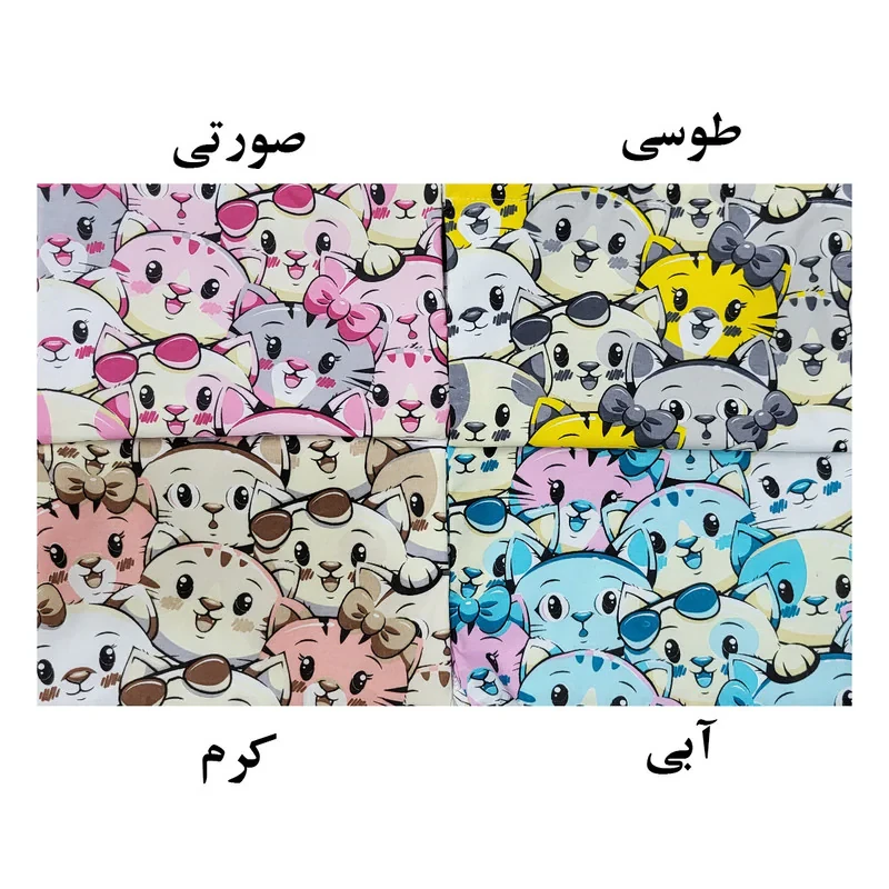 جای دستمال کاغذی جیبی رضازهرا مدل گربه ملوس کد 365