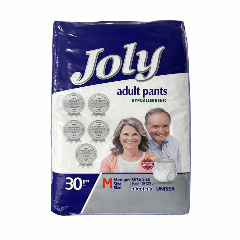 پوشینه شورتی بزرگسال جولی مدل Emici Kulot سایز Medium بسته 30 عددی