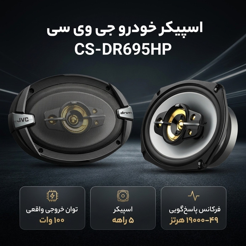 اسپیکر خودرو جی وی سی مدل CS-DR695HP بسته 2 عددی