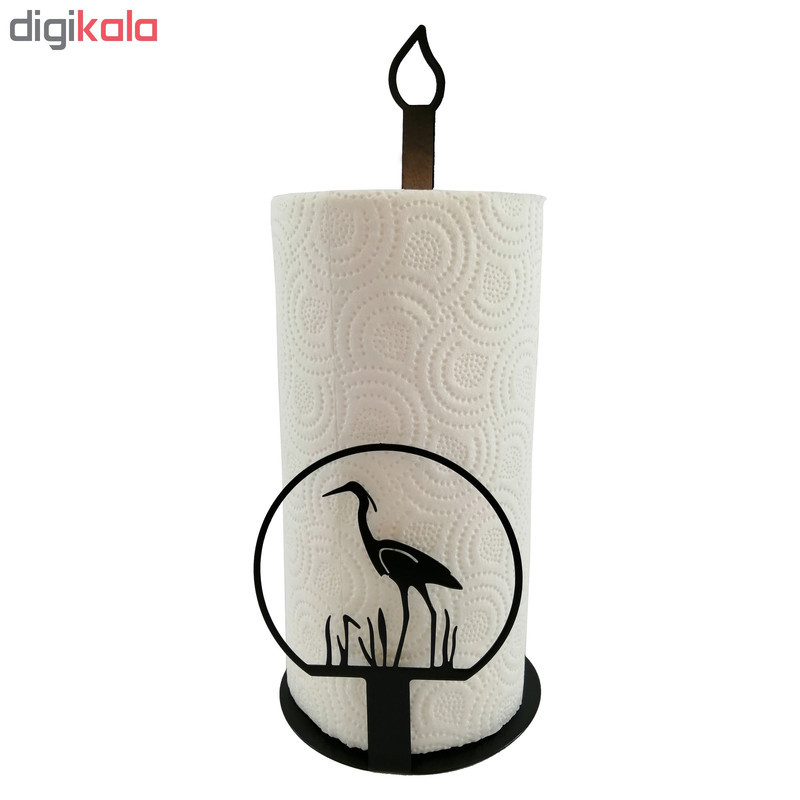 پایه رول دستمال کاغذی ملو طرح لک لک1 کد KMJ23