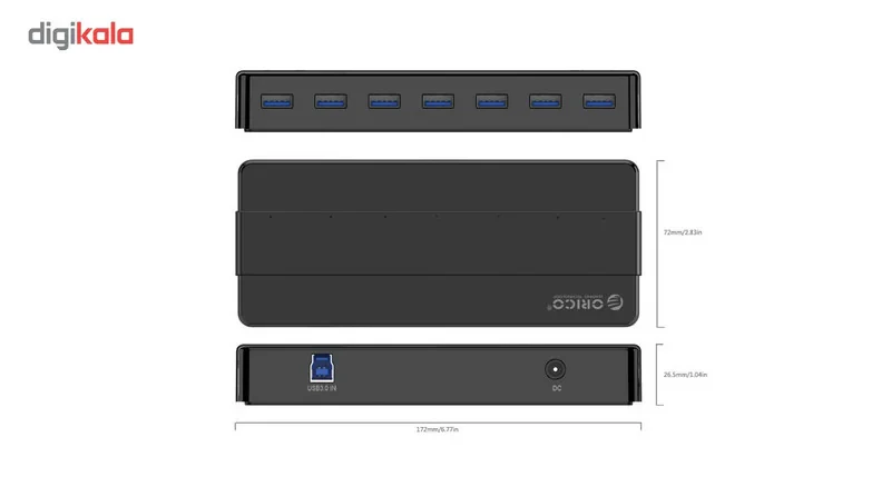 هاب 7 پورت USB 3.0 اوریکو مدل H7928-U3-V1