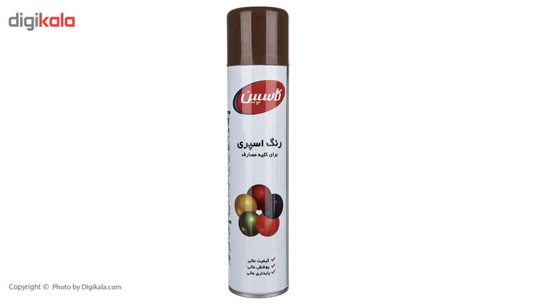 اسپری رنگ قهوه ای شکلاتی کاسپین وزن 295 گرم