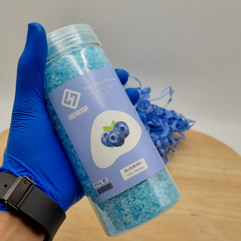نمک حمام هامانا مدل Blueberry وزن 950 گرم