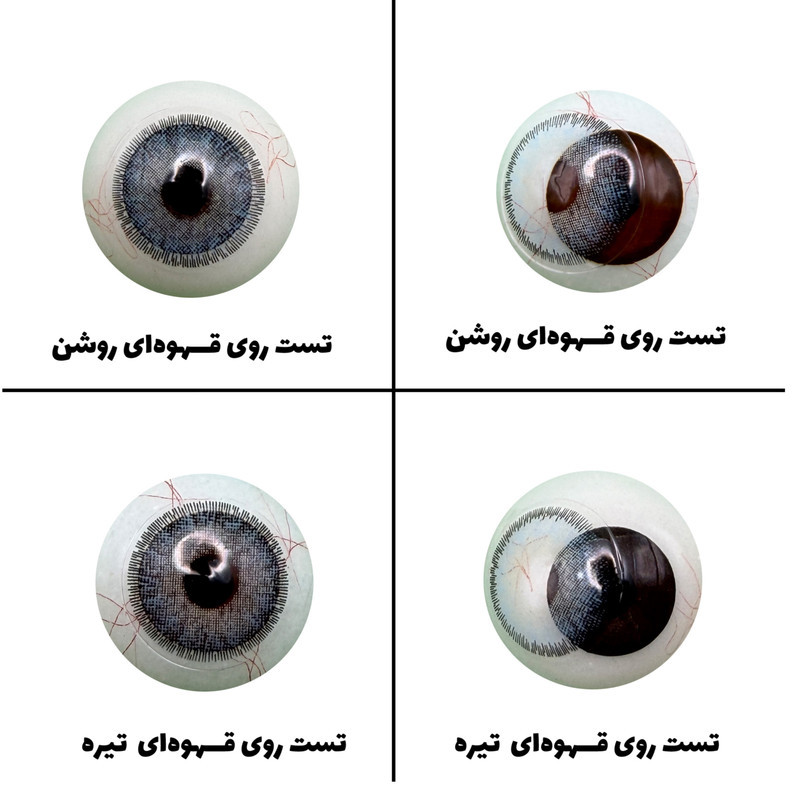 لنز چشم رویال ویژن مدل DREAM کد 28 رنگ آبی طبیعی دوردار