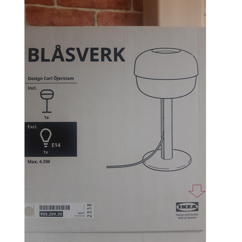 آباژور رومیزی ایکیا مدل BLÅSVERK کد 20930