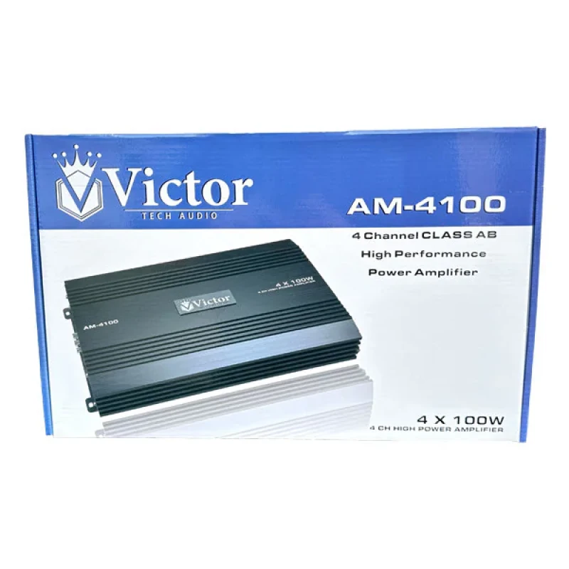 آمپلی فایر خودرو 4 کانال ویکتور مدل AM4100